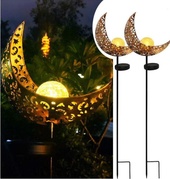 LED Solar Flame Light Metal LED Garden Light Flame Effect Lamp Waterproof Outdoor Lights Landscape Lights Solar Decorative Light