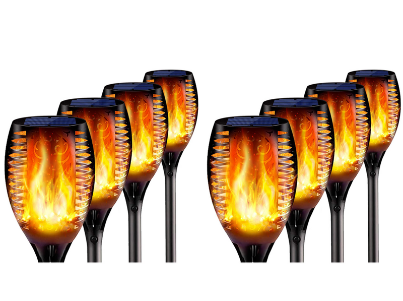 Solar Flame Flickering Garden Led Light Ip65 Outdoor Solar Tiki Torch Light Spotlights Landscape Decoration Led Lamp